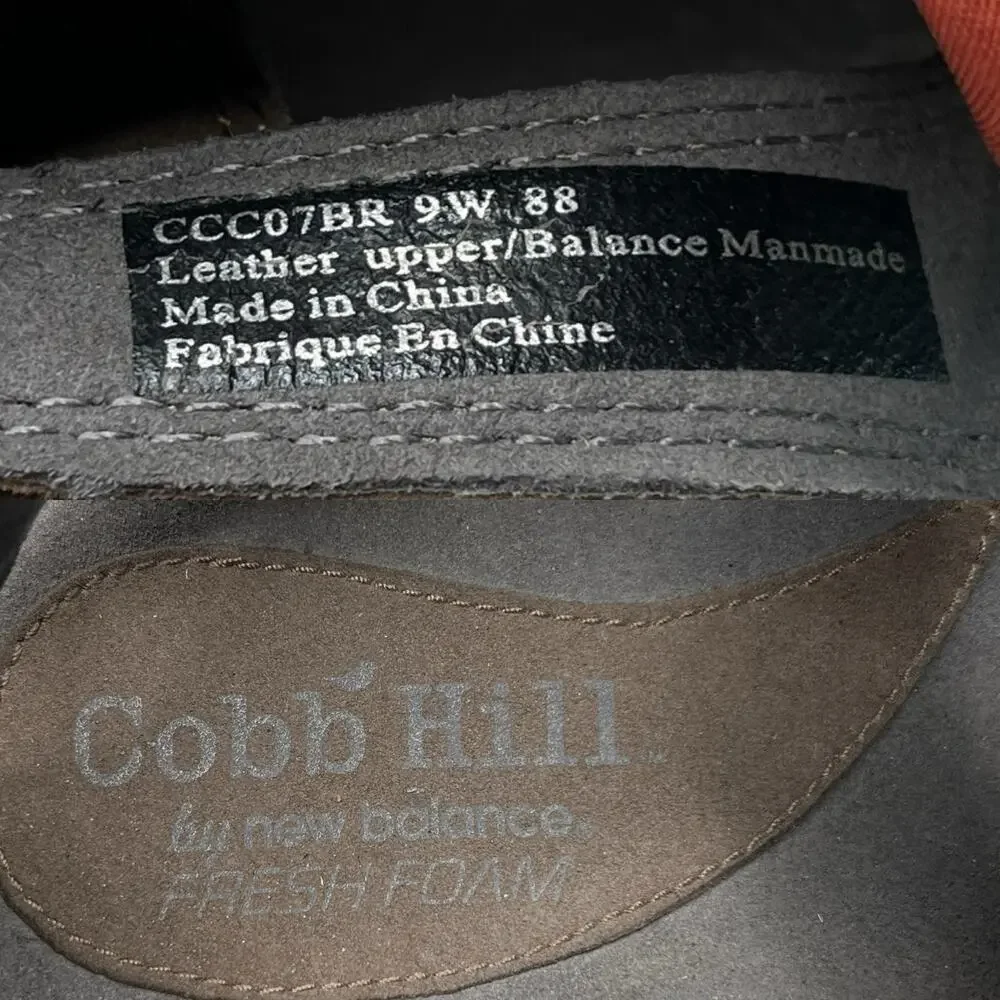 Cobb Hill New Balance Sandals Brown Suede 9 Adjustable Platform